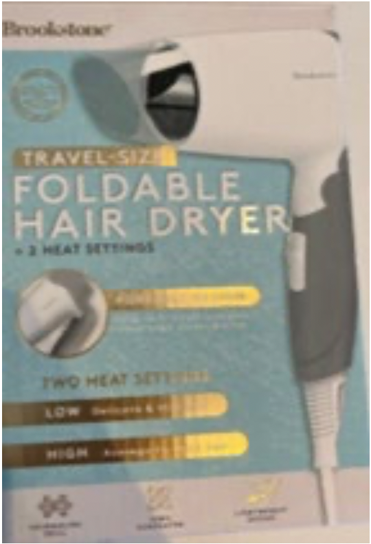 Brookstone Foldable Hair Dryer